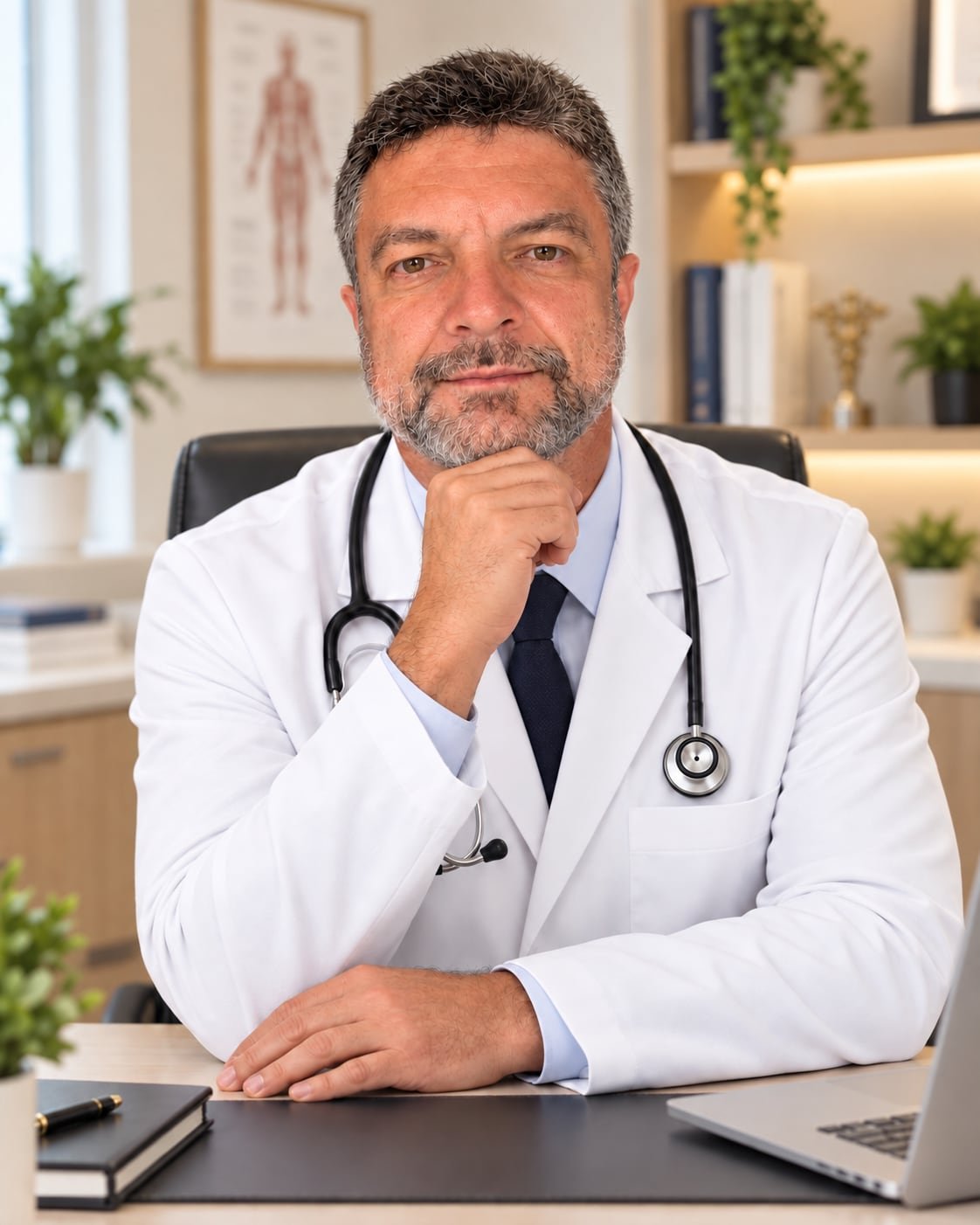 Dr. Mauricio Neiva em seu consultório